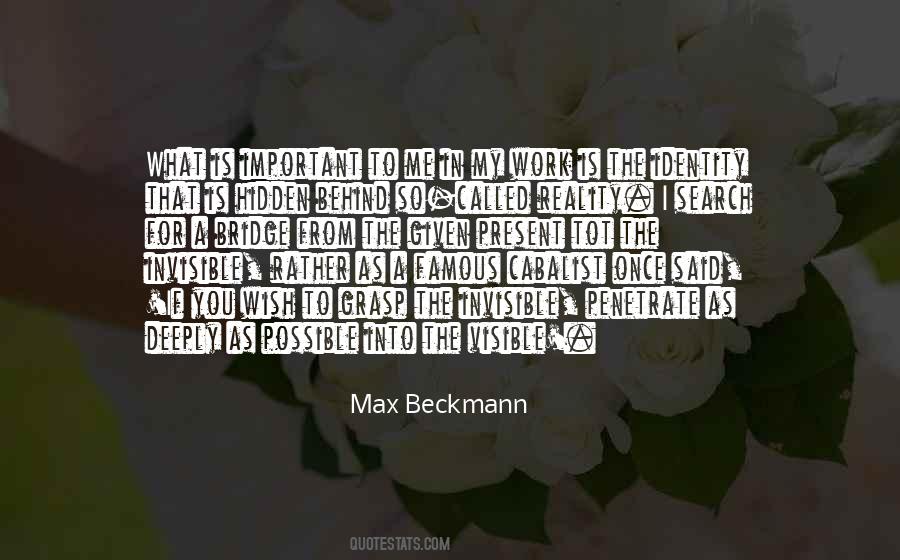 Beckmann Quotes #1651533