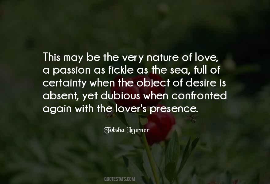 Nature Of Love Quotes #195433