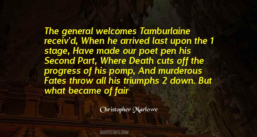 Tamburlaine Marlowe Quotes #1245100