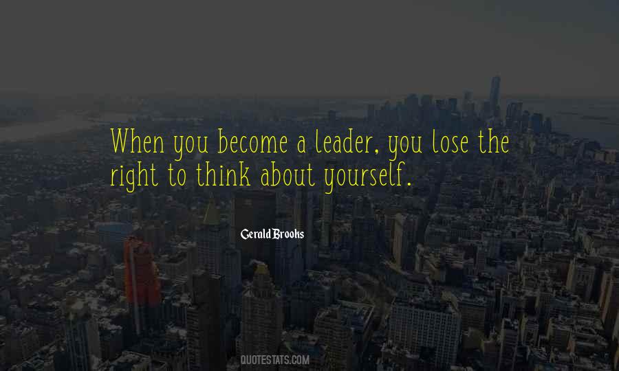 Become A Leader Quotes #1463116