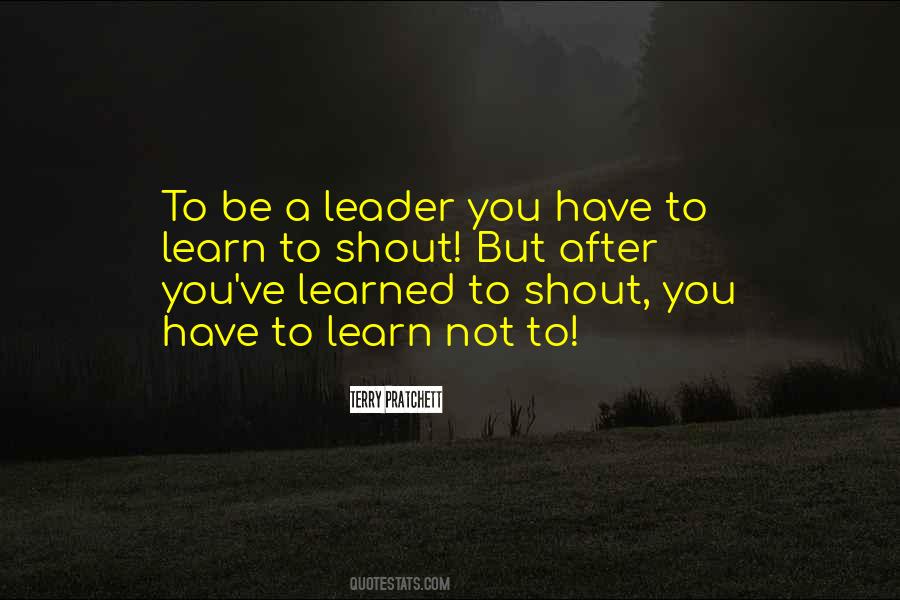 Become A Leader Quotes #17250