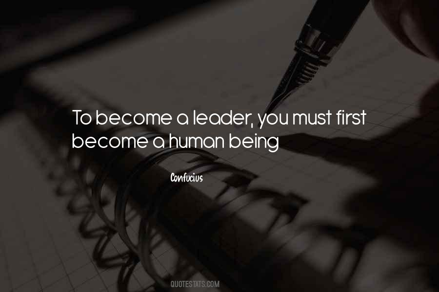 Become A Leader Quotes #980445