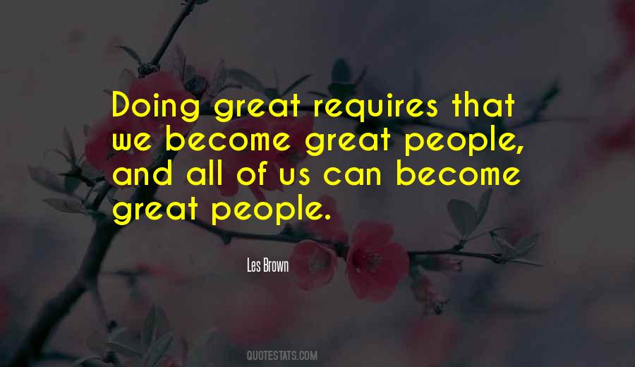 Become Great Quotes #1534199