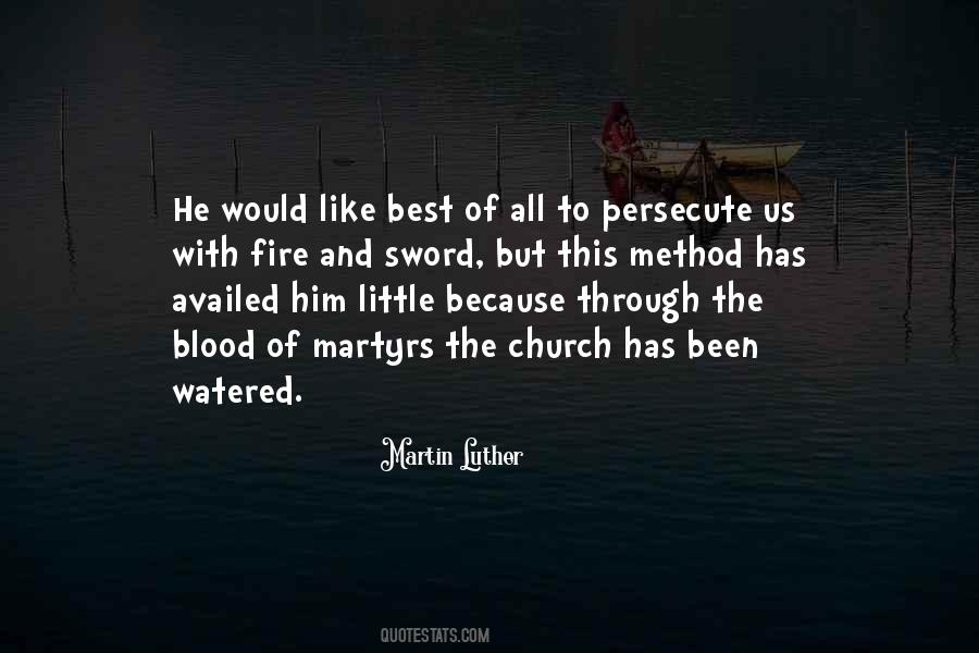 Blood Of Martyrs Quotes #1790008
