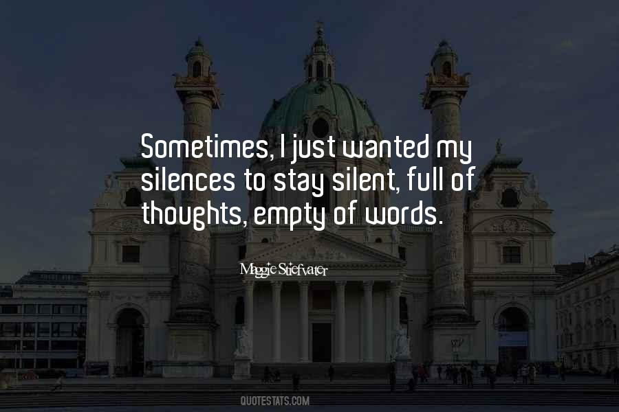 Full Of Thoughts Quotes #1452705
