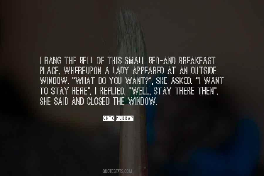 Bed And Breakfast Quotes #997335