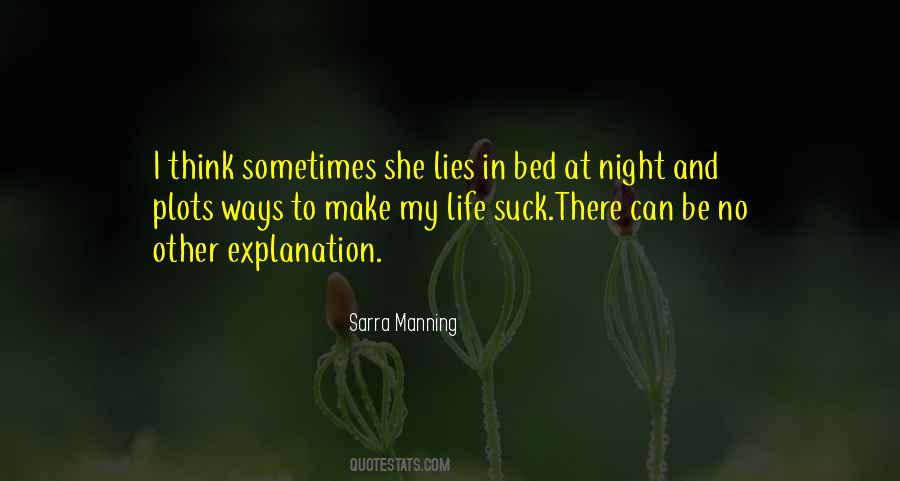 Bed At Night Quotes #1713079