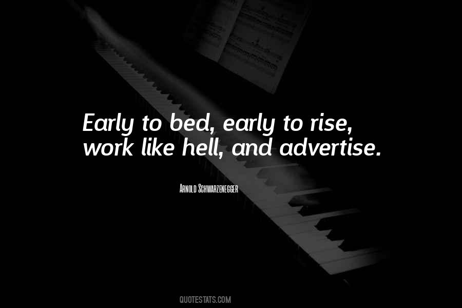 Bed Early Quotes #84975