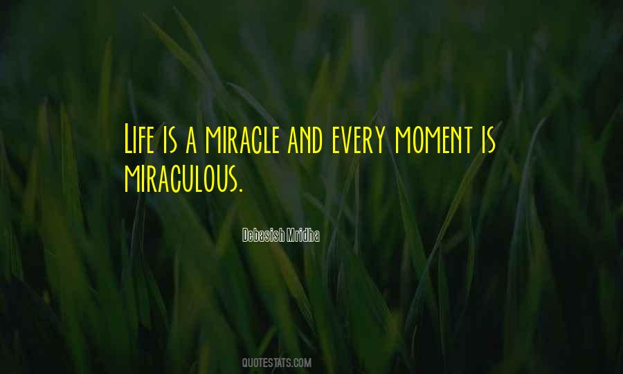 Life Is Miraculous Quotes #1142629