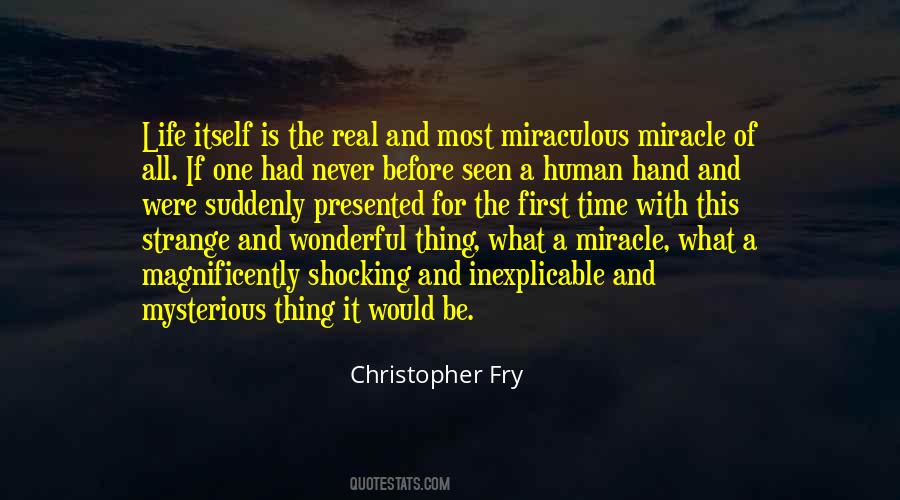 Life Is Miraculous Quotes #353927