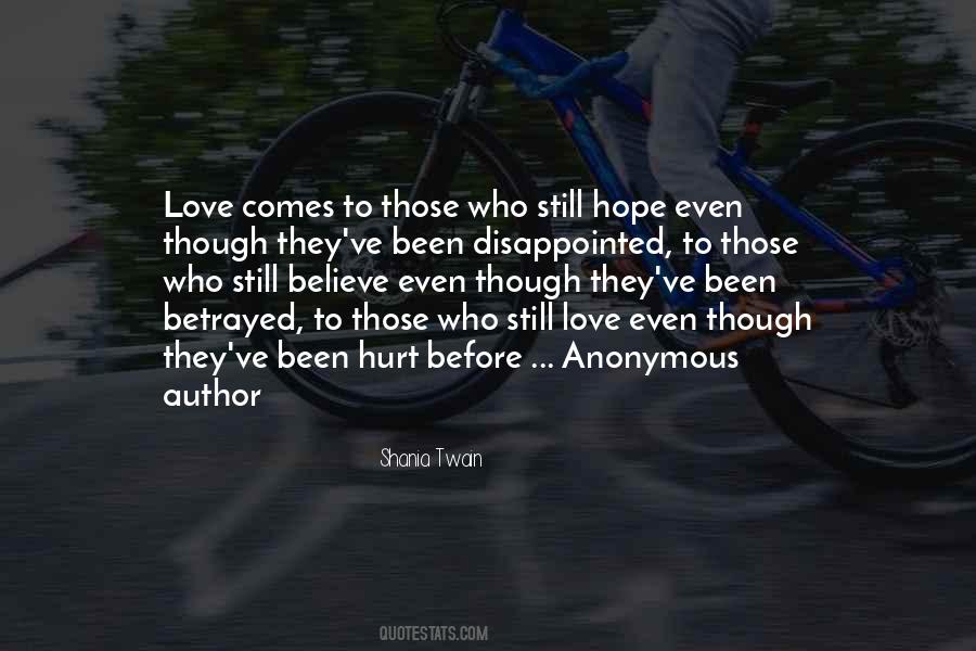 Been Hurt By Love Quotes #878881