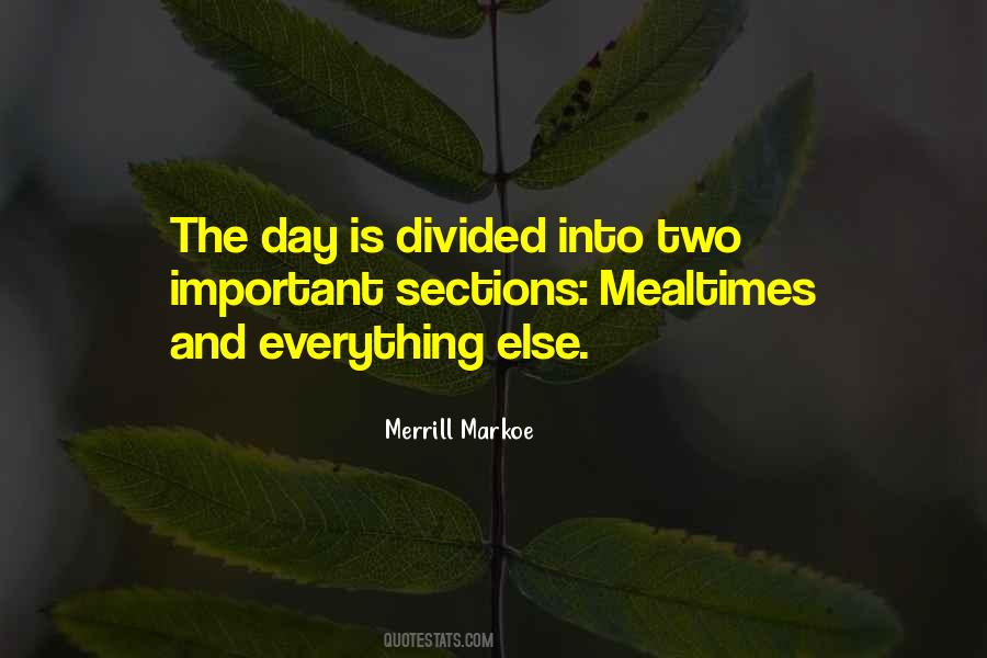 Quotes About Mealtimes #633204