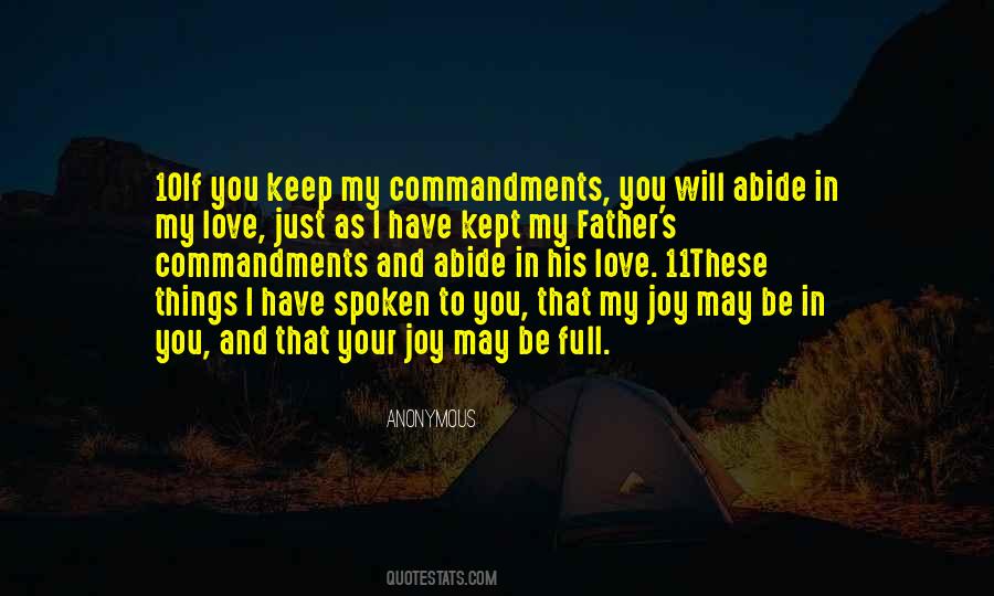 Keep Commandments Quotes #430743