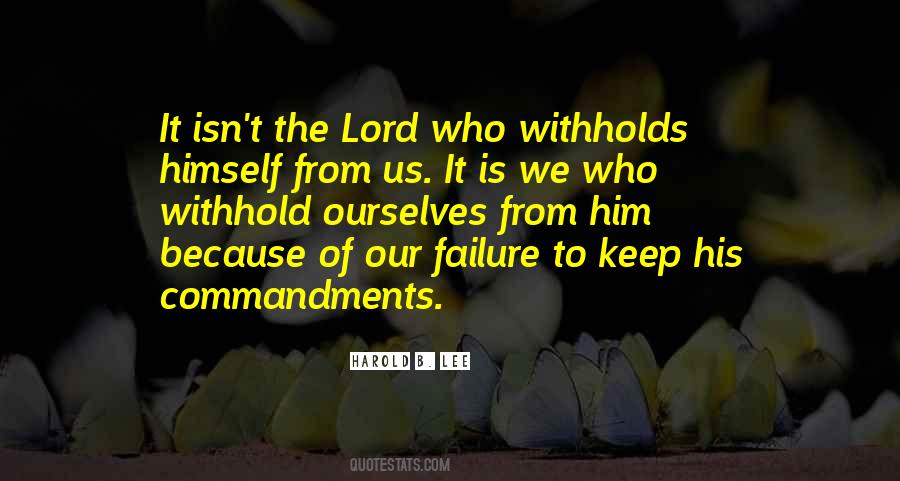 Keep Commandments Quotes #673479