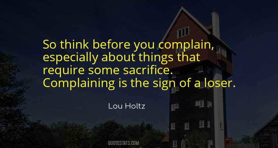 Before Complaining Quotes #253941