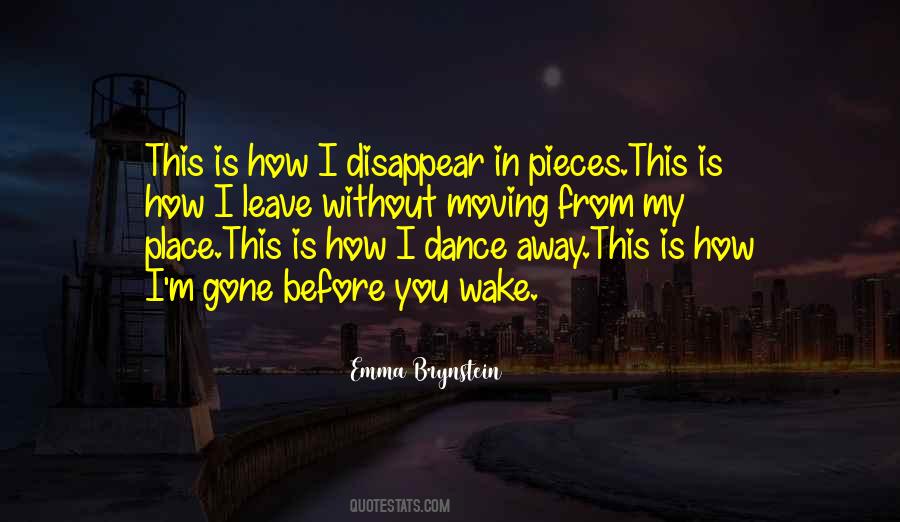 Before I Disappear Quotes #1283309