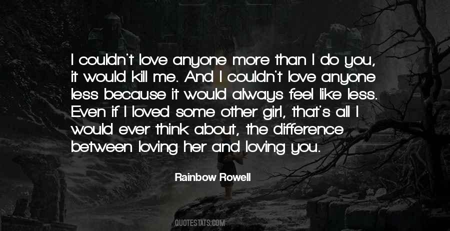 Quotes About Me Loving You #23557