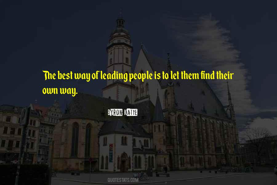 Leading People Quotes #1076844