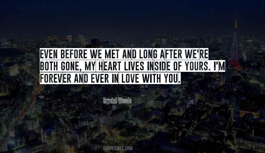 Before We Met Love Quotes #1066072
