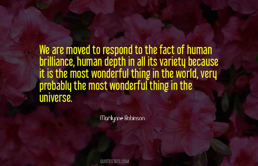 Human Brilliance Quotes #1204028