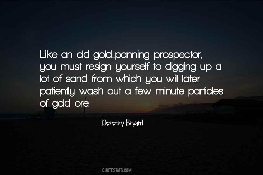 Panning For Gold Quotes #1225276