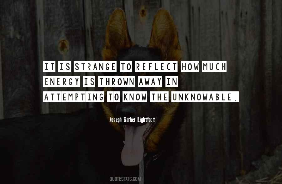 Quotes About The Unknowable #1530373