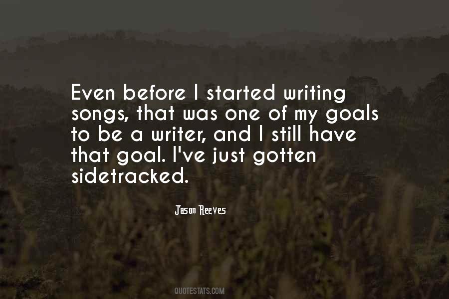 Writer Goals Quotes #227885