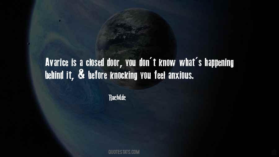 Behind Closed Door Quotes #1383180