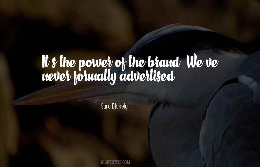 Brand Power Quotes #596735