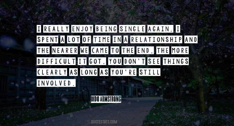 Being A Single Quotes #109666