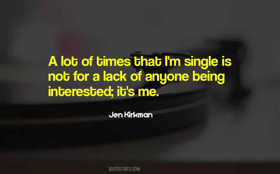 Being A Single Quotes #294623