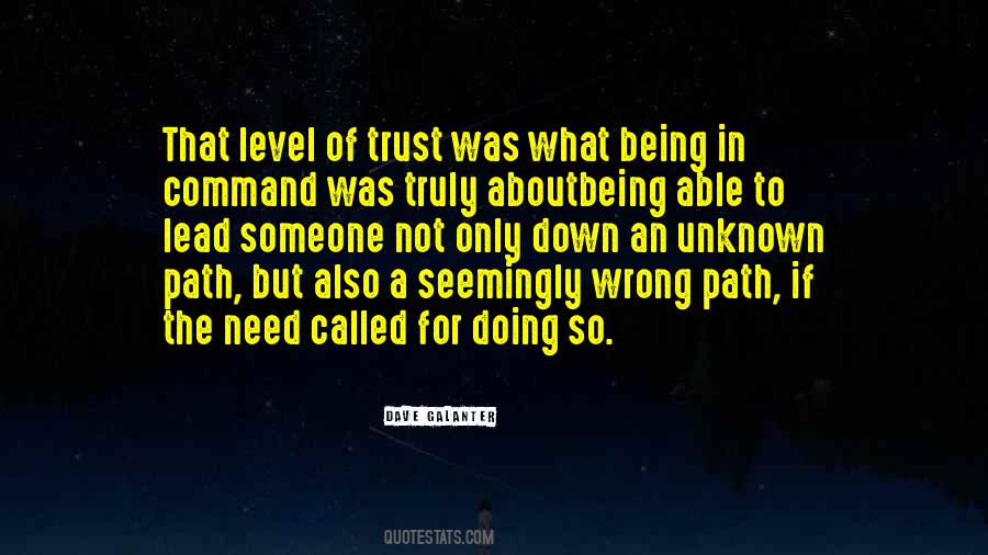 Being Able To Trust Quotes #871905