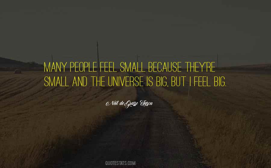 Feel Small Quotes #1824387