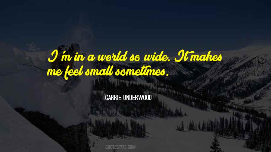 Feel Small Quotes #308169