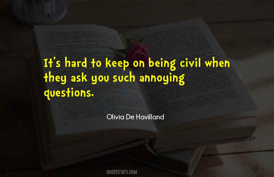 Being Civil With Someone Quotes #172709