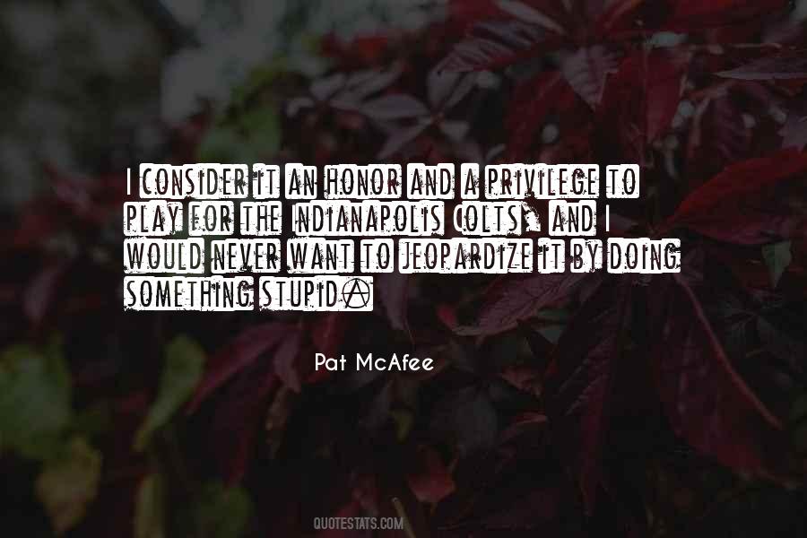 Quotes About Mcafee #601343