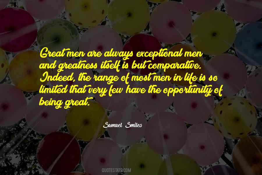 Being Great Quotes #810159