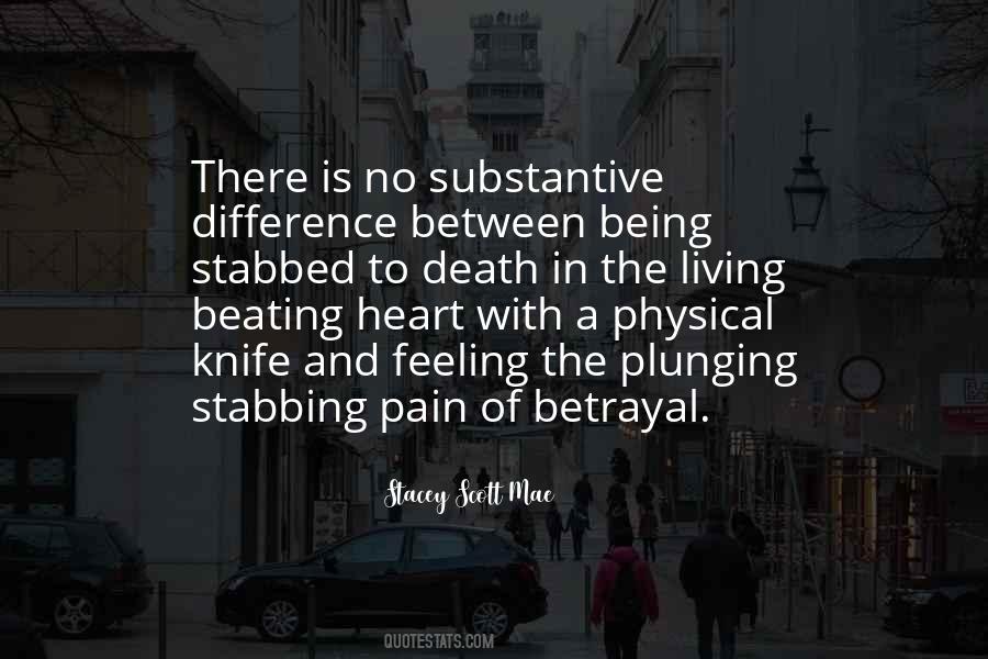 Being Stabbed Quotes #718185