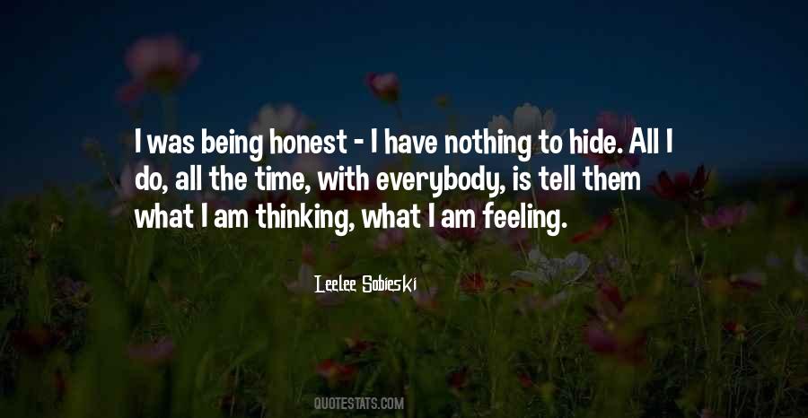 Being Too Honest Quotes #128927