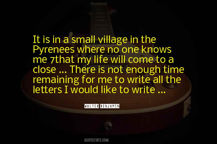 Small Village Quotes #1639376