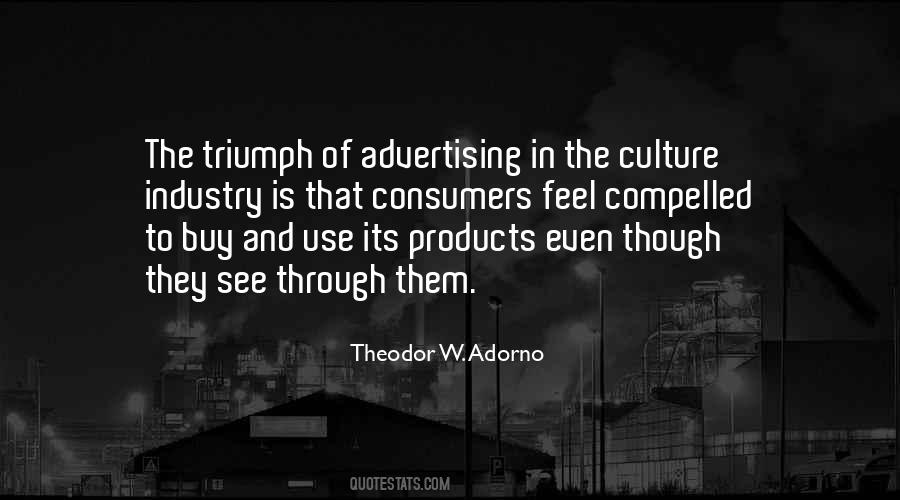Adorno Culture Quotes #295170