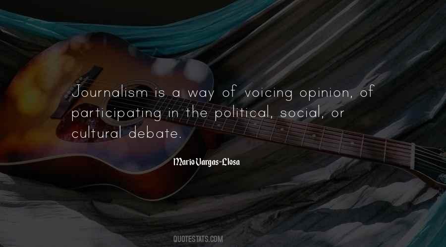 Voicing Opinion Quotes #1250352