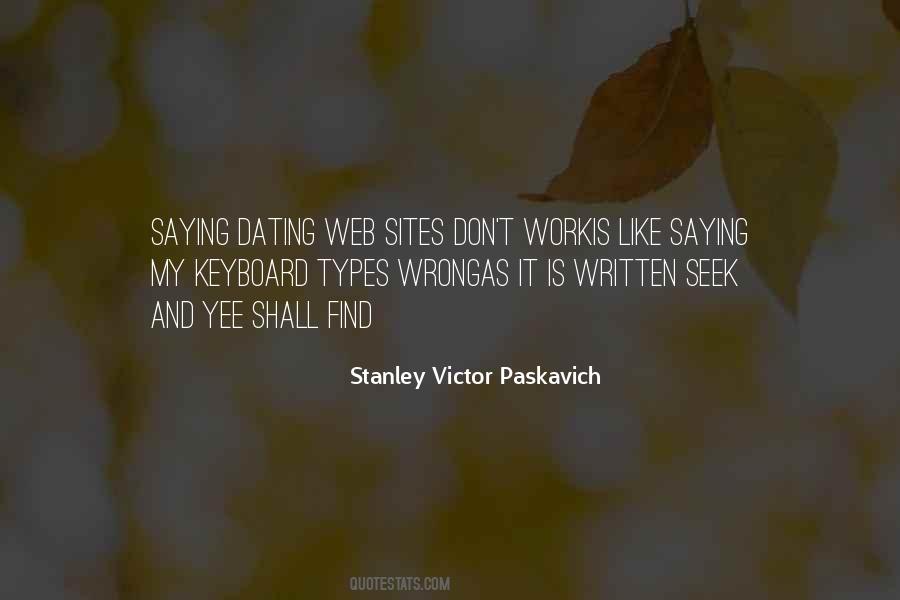 Dating Web Sites Quotes #82258