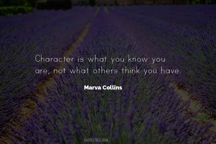 Marva Collins Character Quotes #509103