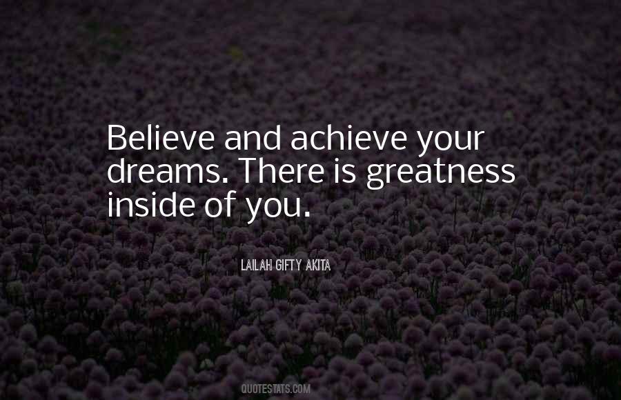 Believe Achieve Quotes #314567