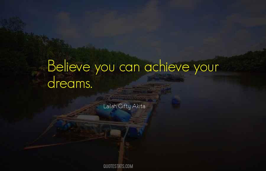 Believe Achieve Quotes #52560