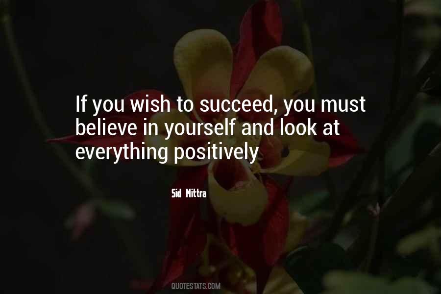 Believe And Succeed Quotes #146495