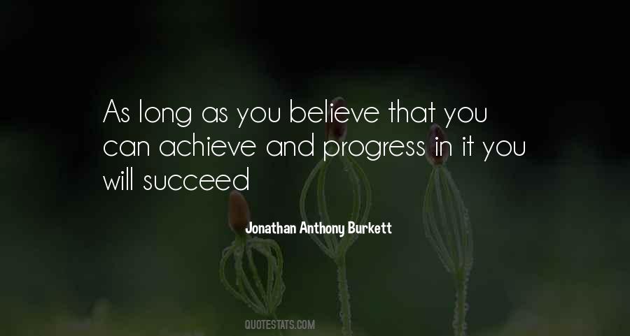 Believe And Succeed Quotes #1793941