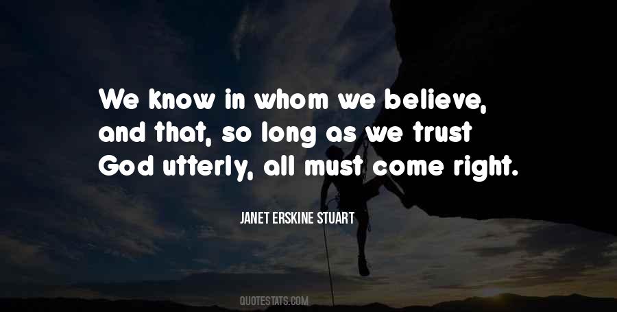 Believe And Trust God Quotes #1142074