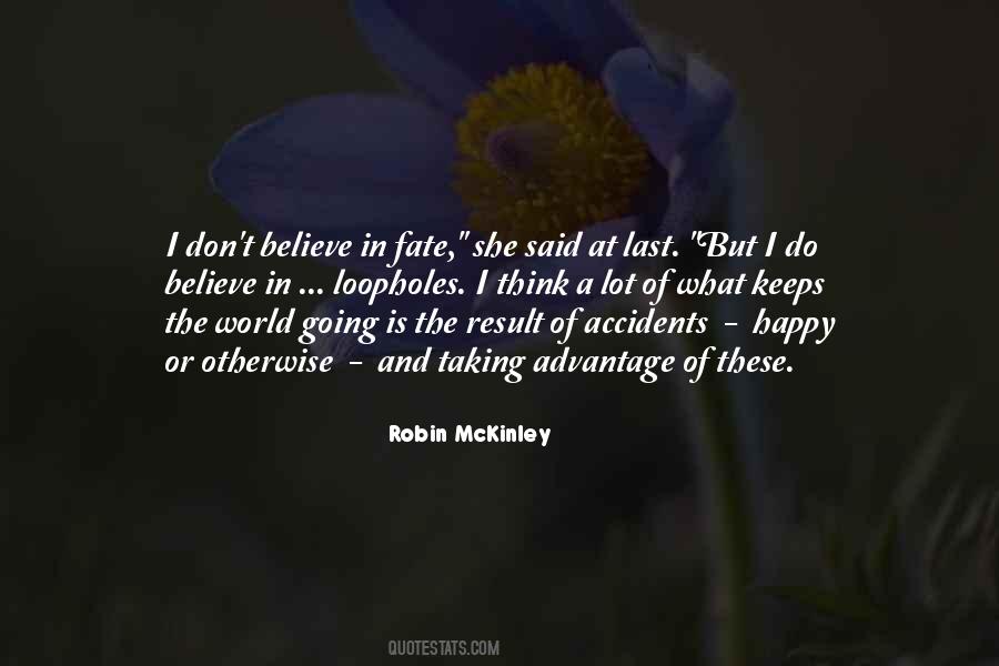 Believe In Fate Quotes #1031835